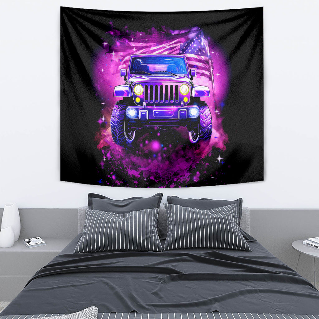 pink-jeep-tapestry-pink-jeep-american-flag