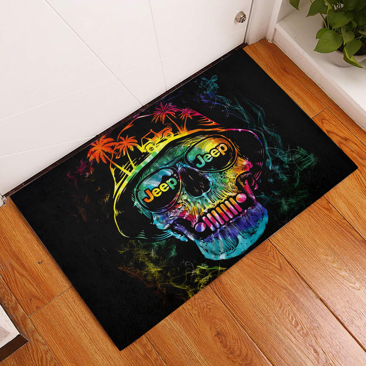 skull-jeep-rubber-doormat-never-underestimate-an-old-man-with-a-jeep