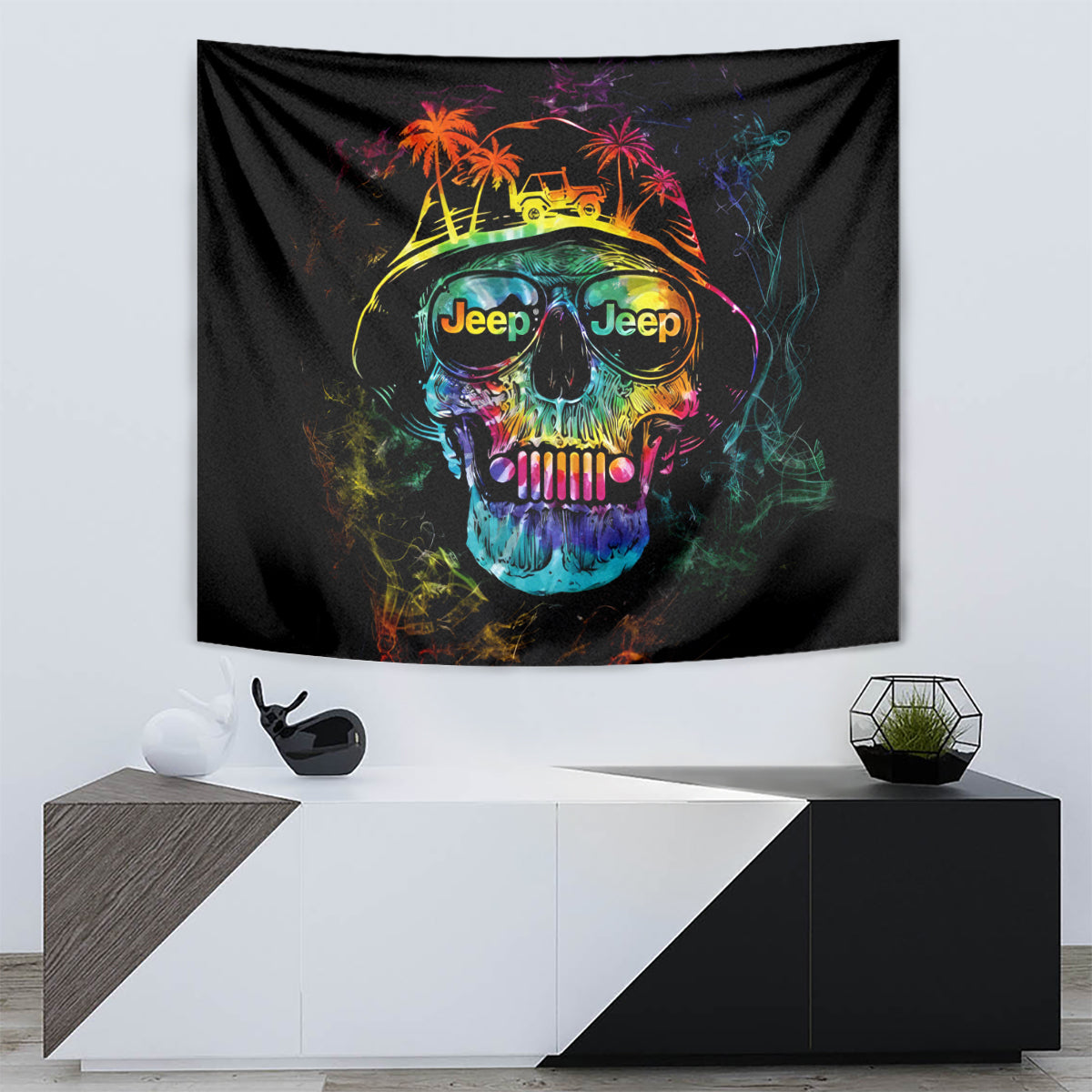 skull-jeep-tapestry-never-underestimate-an-old-man-with-a-jeep
