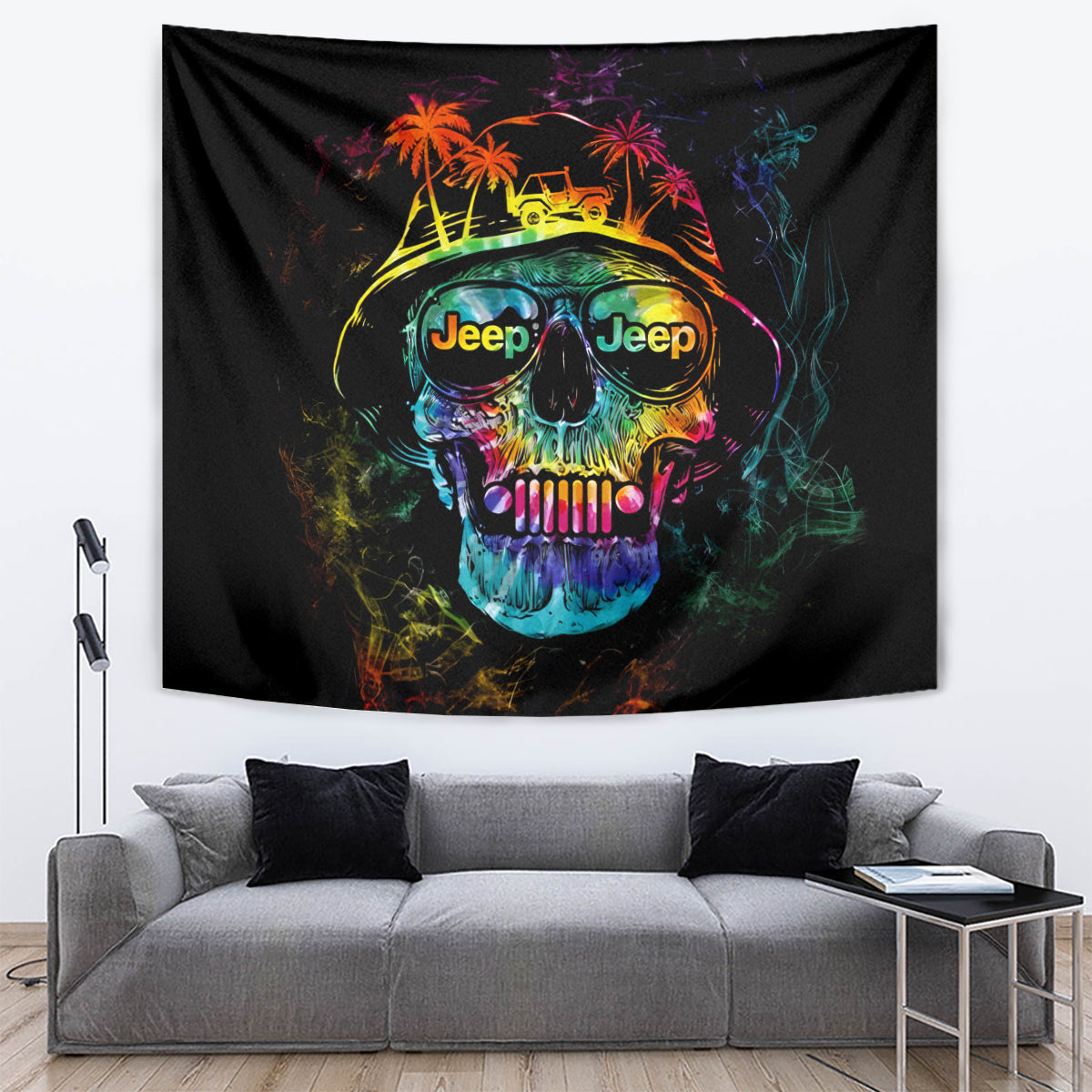 skull-jeep-tapestry-never-underestimate-an-old-man-with-a-jeep
