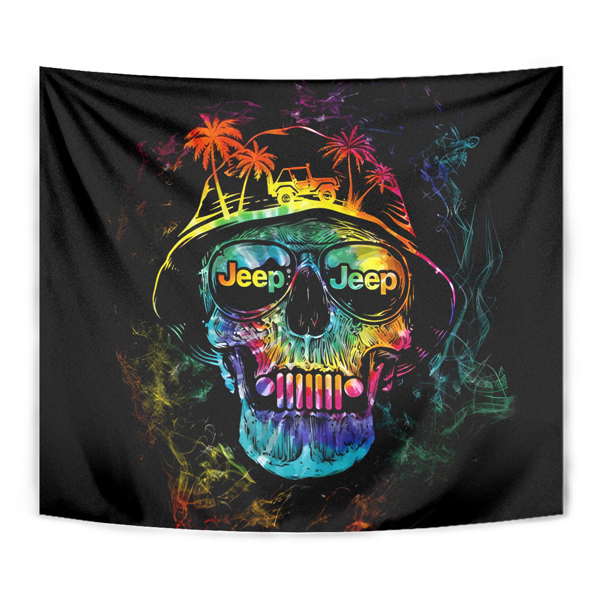 skull-jeep-tapestry-never-underestimate-an-old-man-with-a-jeep