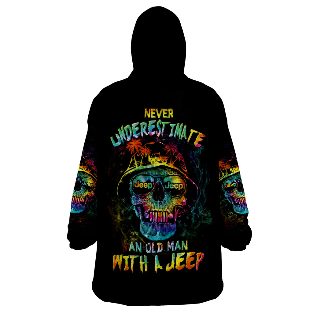 skull-jeep-wearable-blanket-hoodie-never-underestimate-an-old-man-with-a-jeep