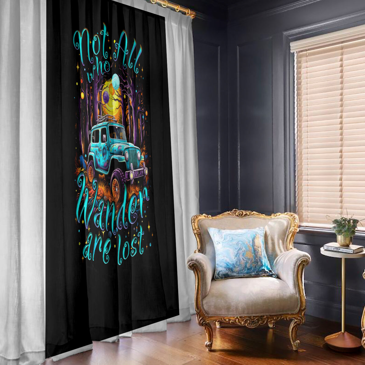 blue-jeep-window-curtain-not-all-who-wander-are-lost