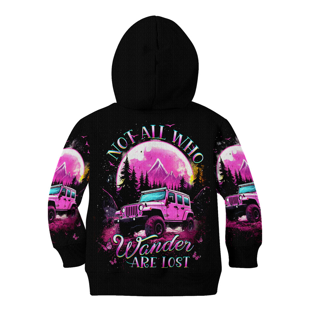 pink-jeep-kid-hoodie-not-all-who-wander-are-lost