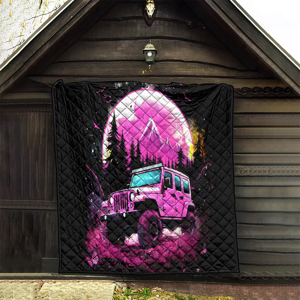 pink-jeep-quilt-not-all-who-wander-are-lost