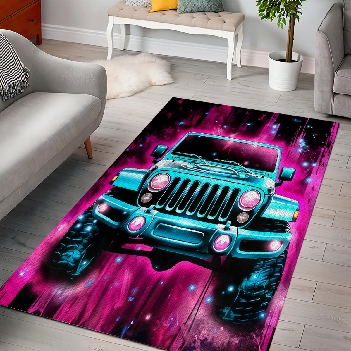 pink-jeep-area-rug-on-the-dark-desert-highway-cool-wind-in-my-hair