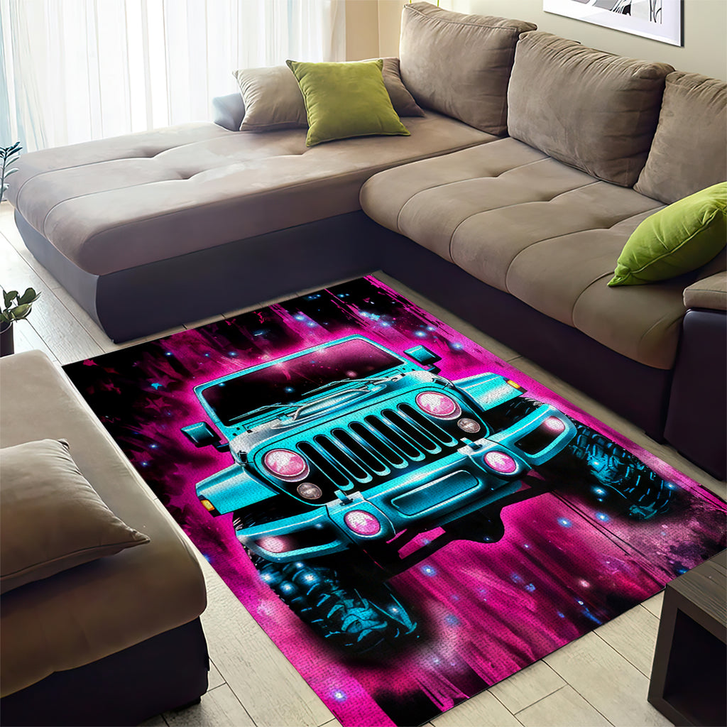 pink-jeep-area-rug-on-the-dark-desert-highway-cool-wind-in-my-hair
