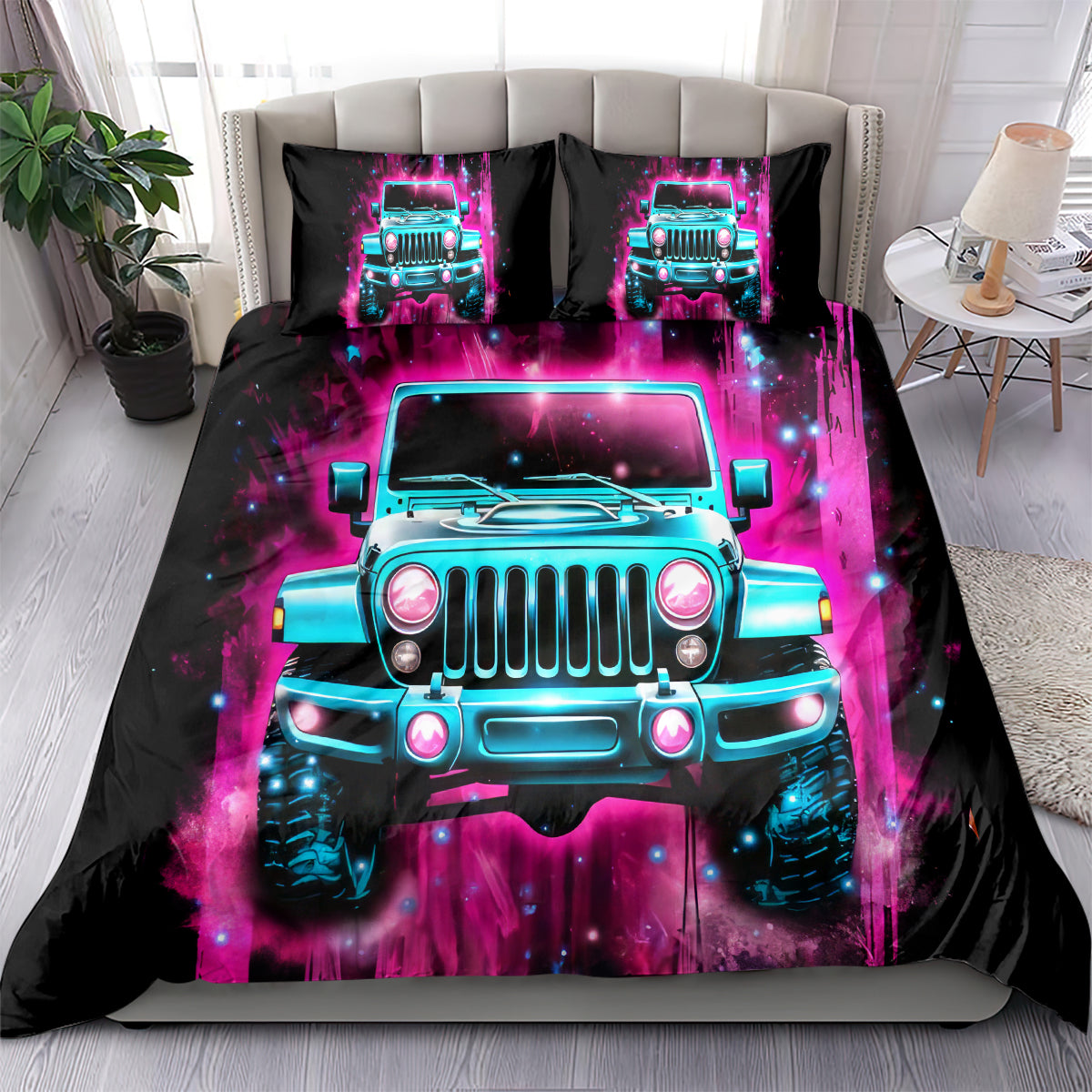 pink-jeep-bedding-set-on-the-dark-desert-highway-cool-wind-in-my-hair