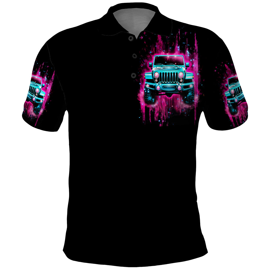 pink-jeep-polo-shirt-on-the-dark-desert-highway-cool-wind-in-my-hair