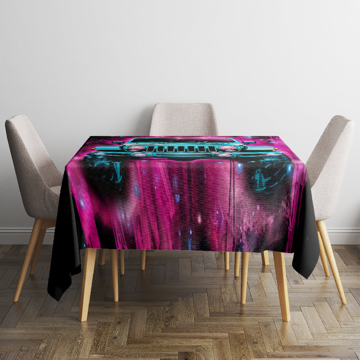 pink-jeep-tablecloth-on-the-dark-desert-highway-cool-wind-in-my-hair