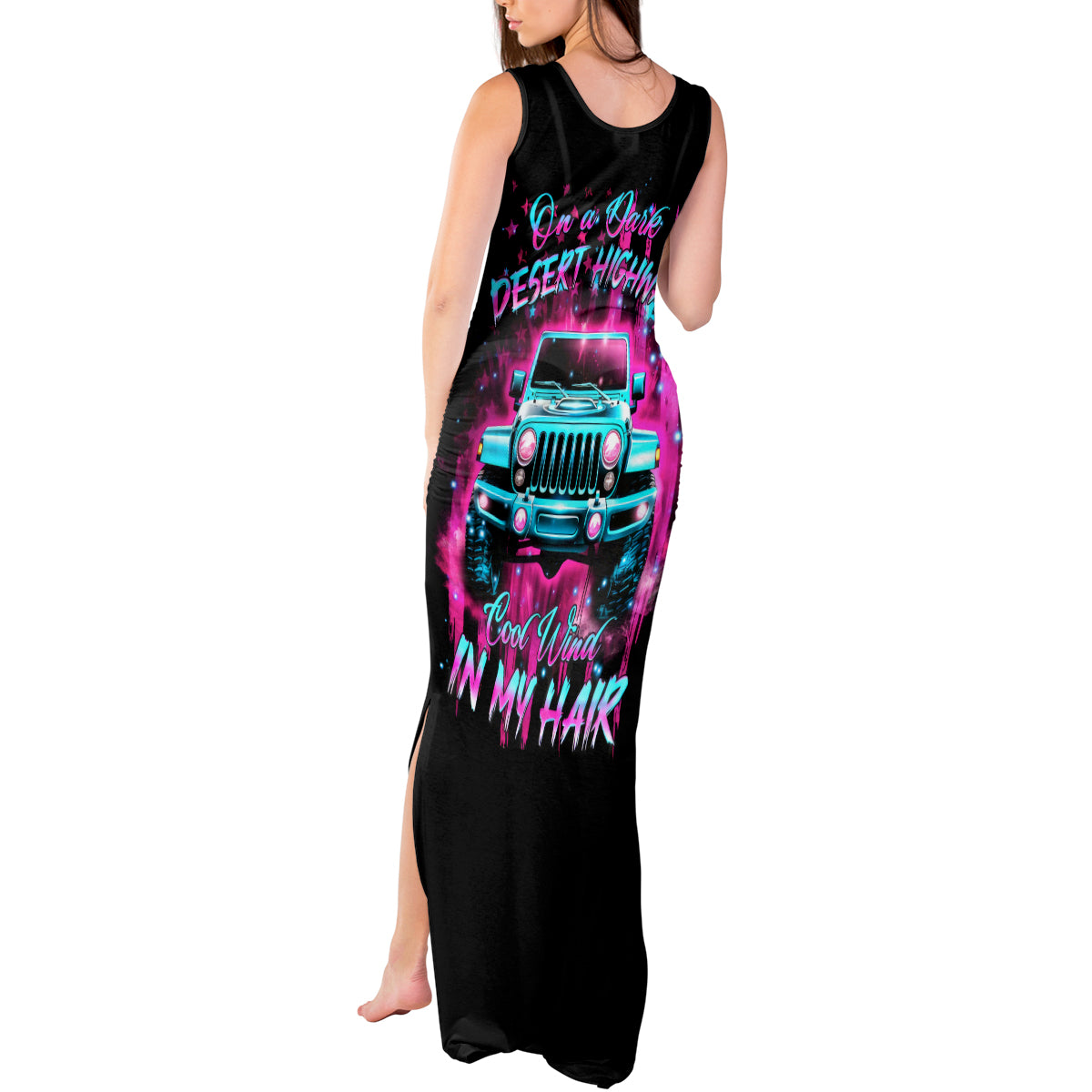 pink-jeep-tank-maxi-dress-on-the-dark-desert-highway-cool-wind-in-my-hair