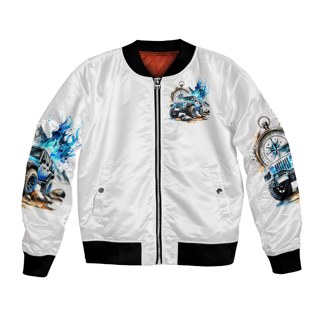 Blue Flame Jeep Bomber Jacket But Did You Die?
