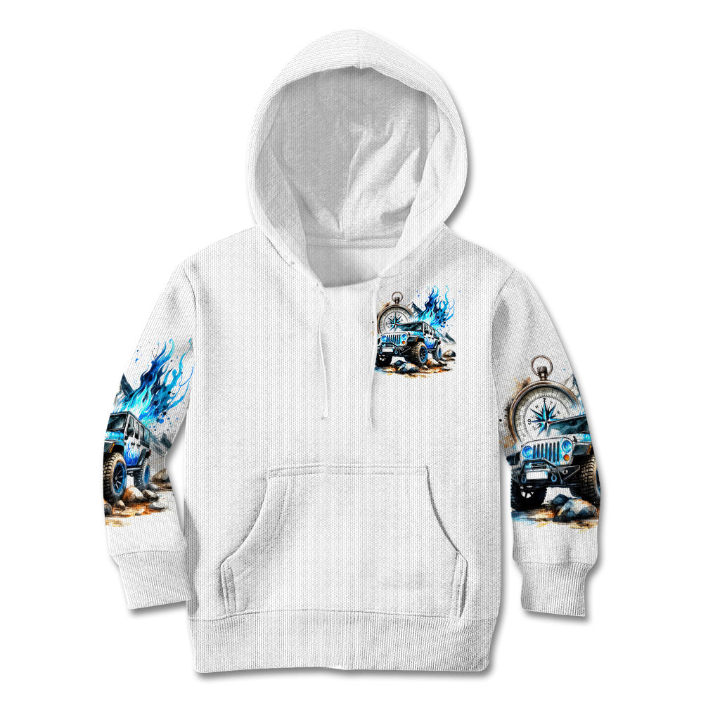 Blue Flame Jeep Kid Hoodie But Did You Die?