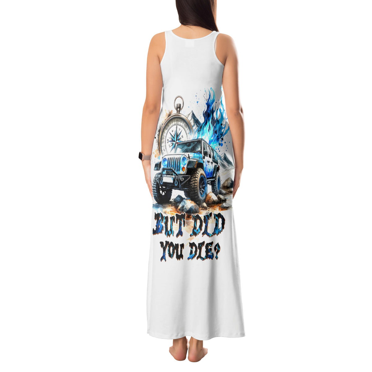 Blue Flame Jeep Tank Maxi Dress But Did You Die?