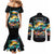 Beach Jeep Couples Matching Mermaid Dress and Long Sleeve Button Shirt Find Me Where The Jeep Meets The Ocean
