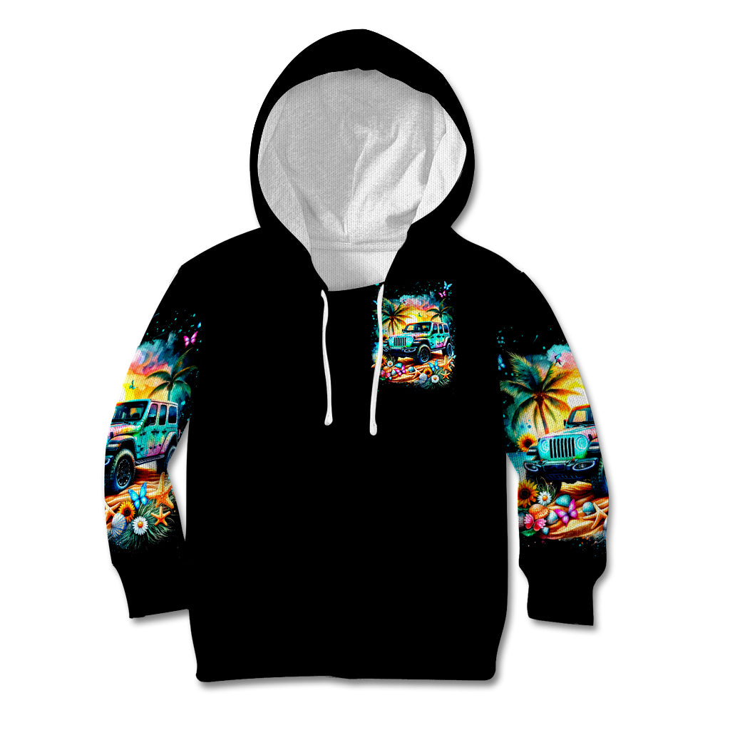 Beach Jeep Kid Hoodie Find Me Where The Jeep Meets The Ocean