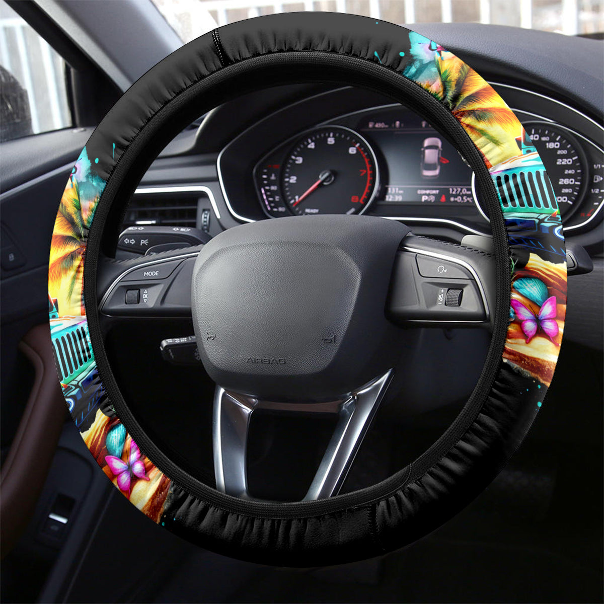 Beach Jeep Steering Wheel Cover Find Me Where The Jeep Meets The Ocean