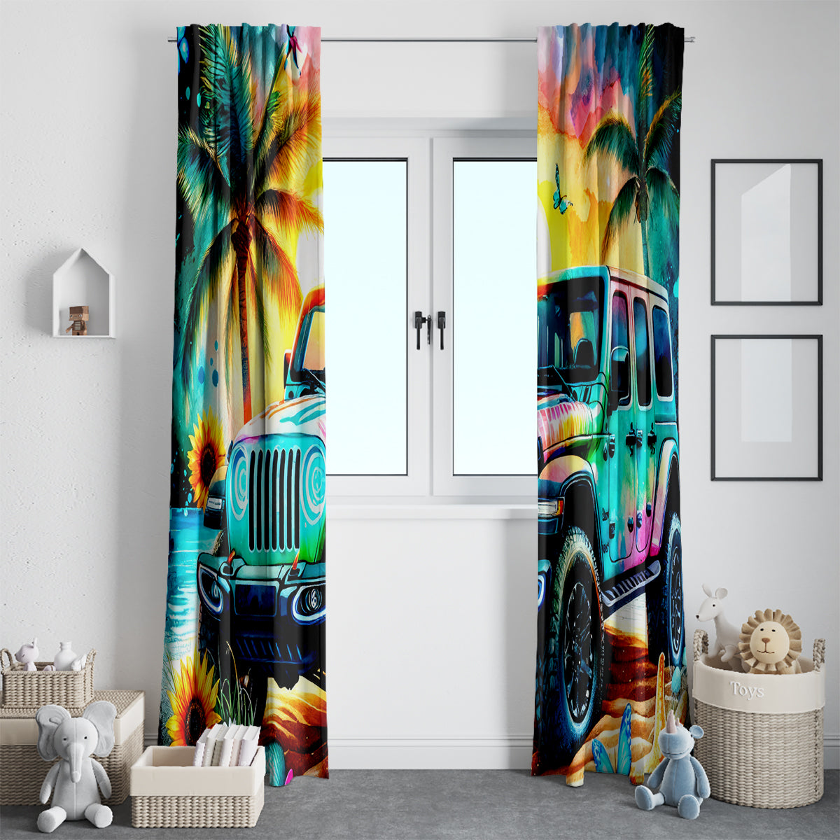 Beach Jeep Window Curtain Find Me Where The Jeep Meets The Ocean
