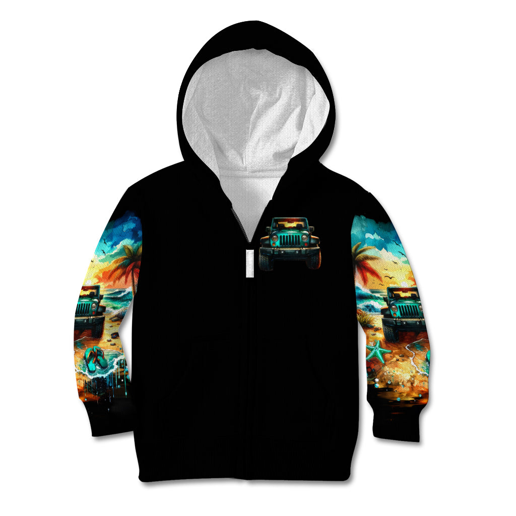 Beach Jeep Kid Hoodie Sunset Find Me Where The Jeep Meets The Ocean