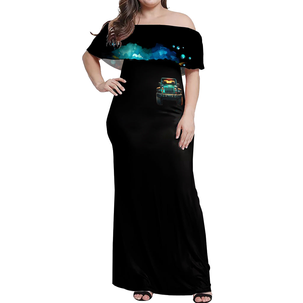 Beach Jeep Off Shoulder Maxi Dress Sunset Find Me Where The Jeep Meets The Ocean