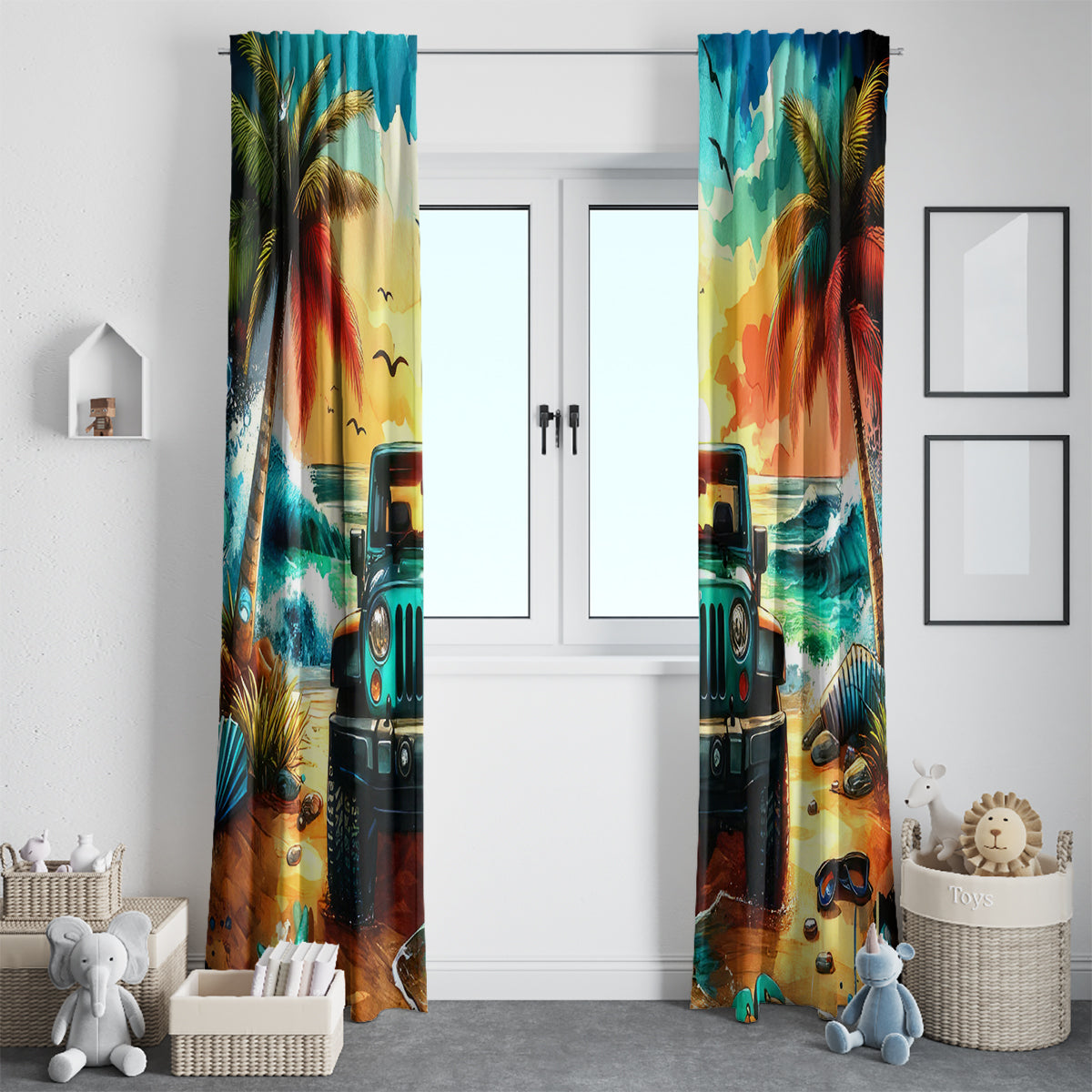 Beach Jeep Window Curtain Sunset Find Me Where The Jeep Meets The Ocean