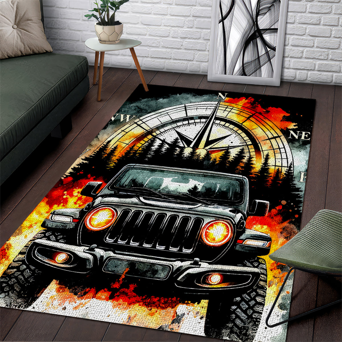 Black Jeep Area Rug I'm The Black Jeep Of The Family