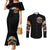Black Jeep Couples Matching Mermaid Dress and Long Sleeve Button Shirt I'm The Black Jeep Of The Family