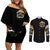 Black Jeep Couples Matching Off Shoulder Short Dress and Long Sleeve Button Shirt I'm The Black Jeep Of The Family