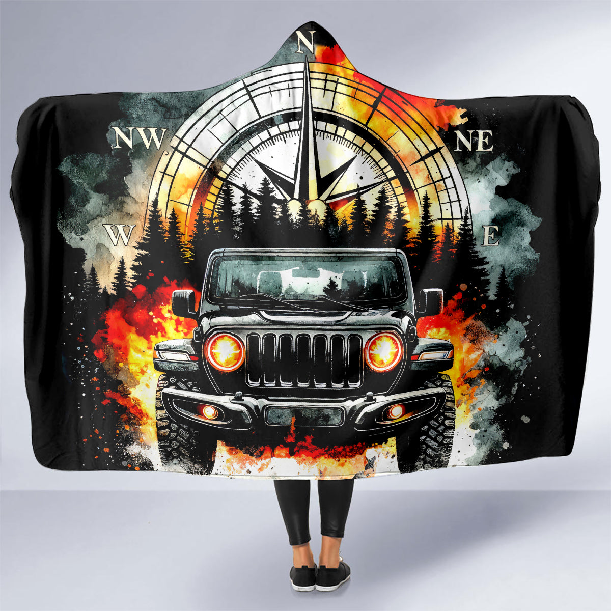 Black Jeep Hooded Blanket I'm The Black Jeep Of The Family