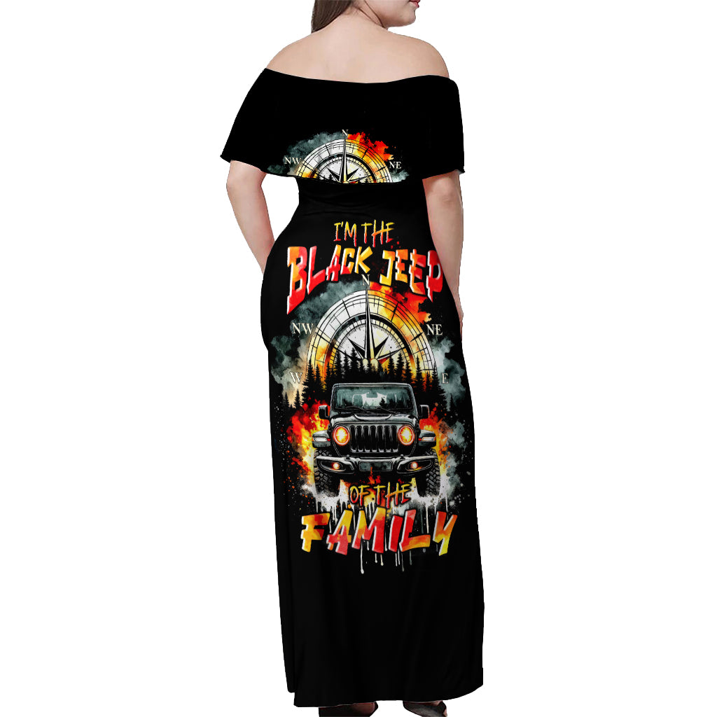 Black Jeep Off Shoulder Maxi Dress I'm The Black Jeep Of The Family
