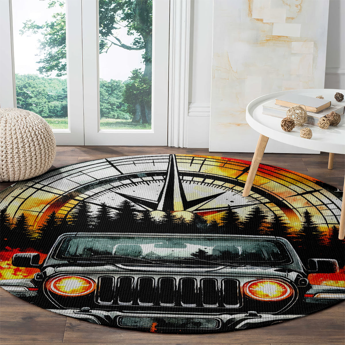 Black Jeep Round Carpet I'm The Black Jeep Of The Family
