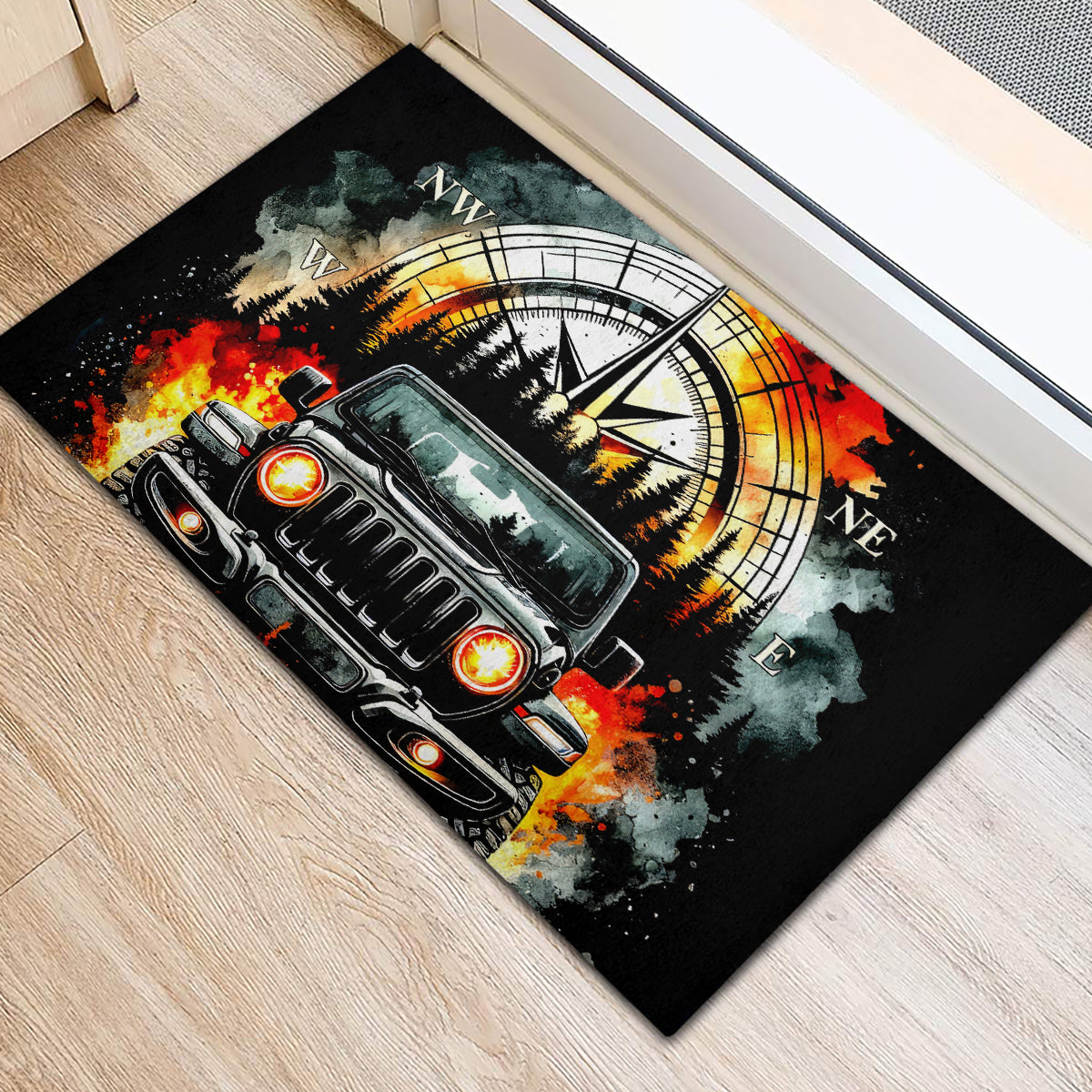 Black Jeep Rubber Doormat I'm The Black Jeep Of The Family