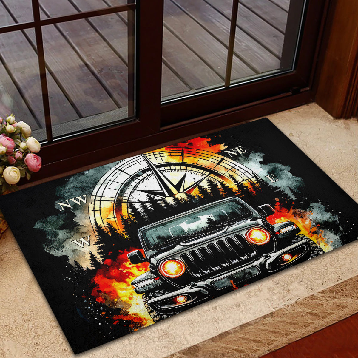 Black Jeep Rubber Doormat I'm The Black Jeep Of The Family