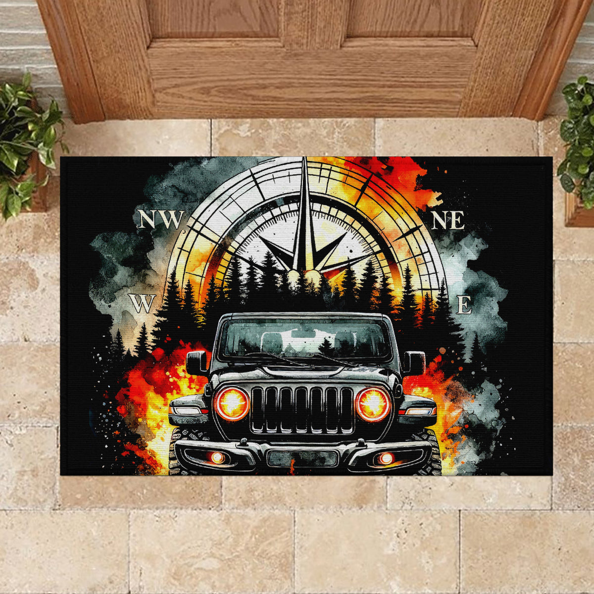 Black Jeep Rubber Doormat I'm The Black Jeep Of The Family