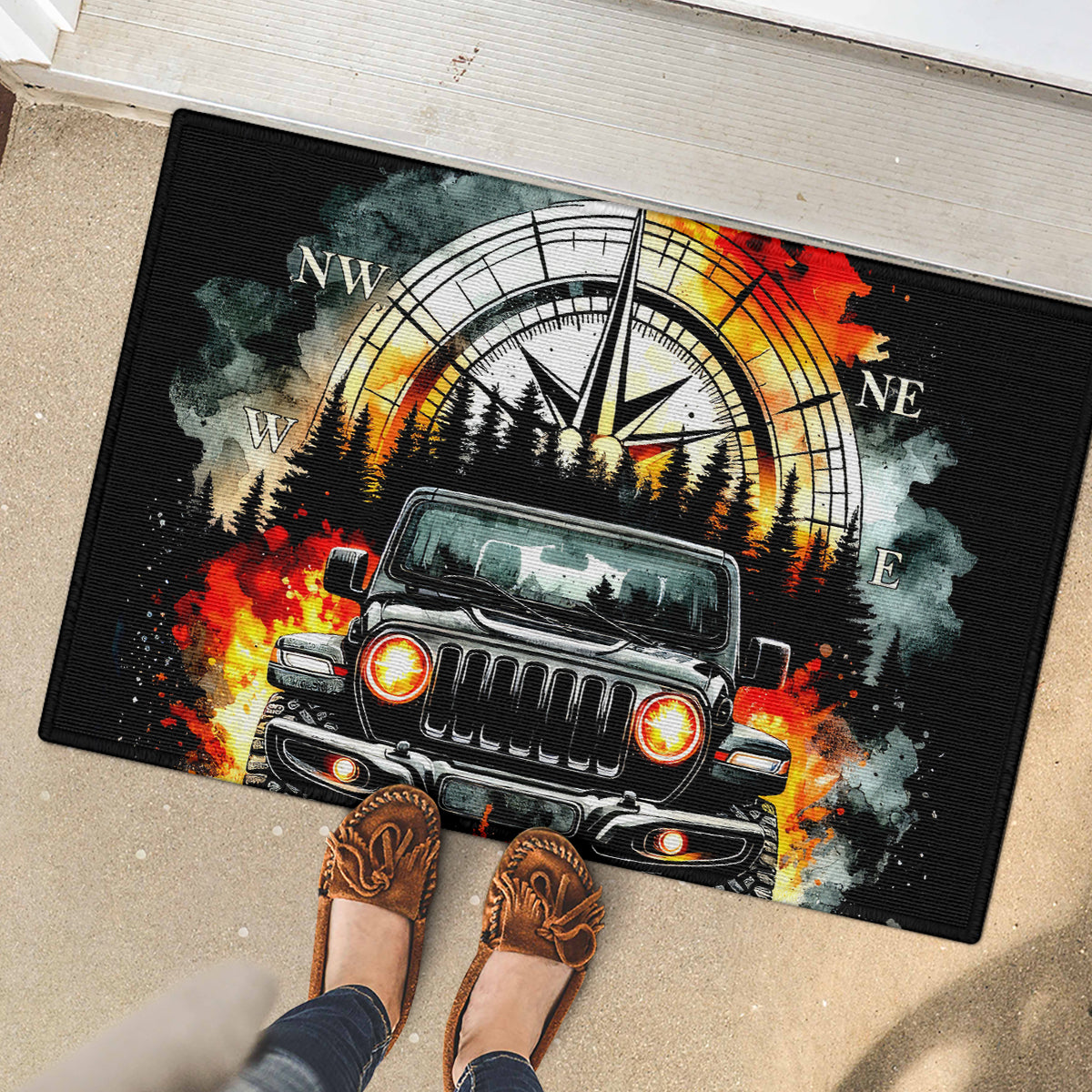 Black Jeep Rubber Doormat I'm The Black Jeep Of The Family