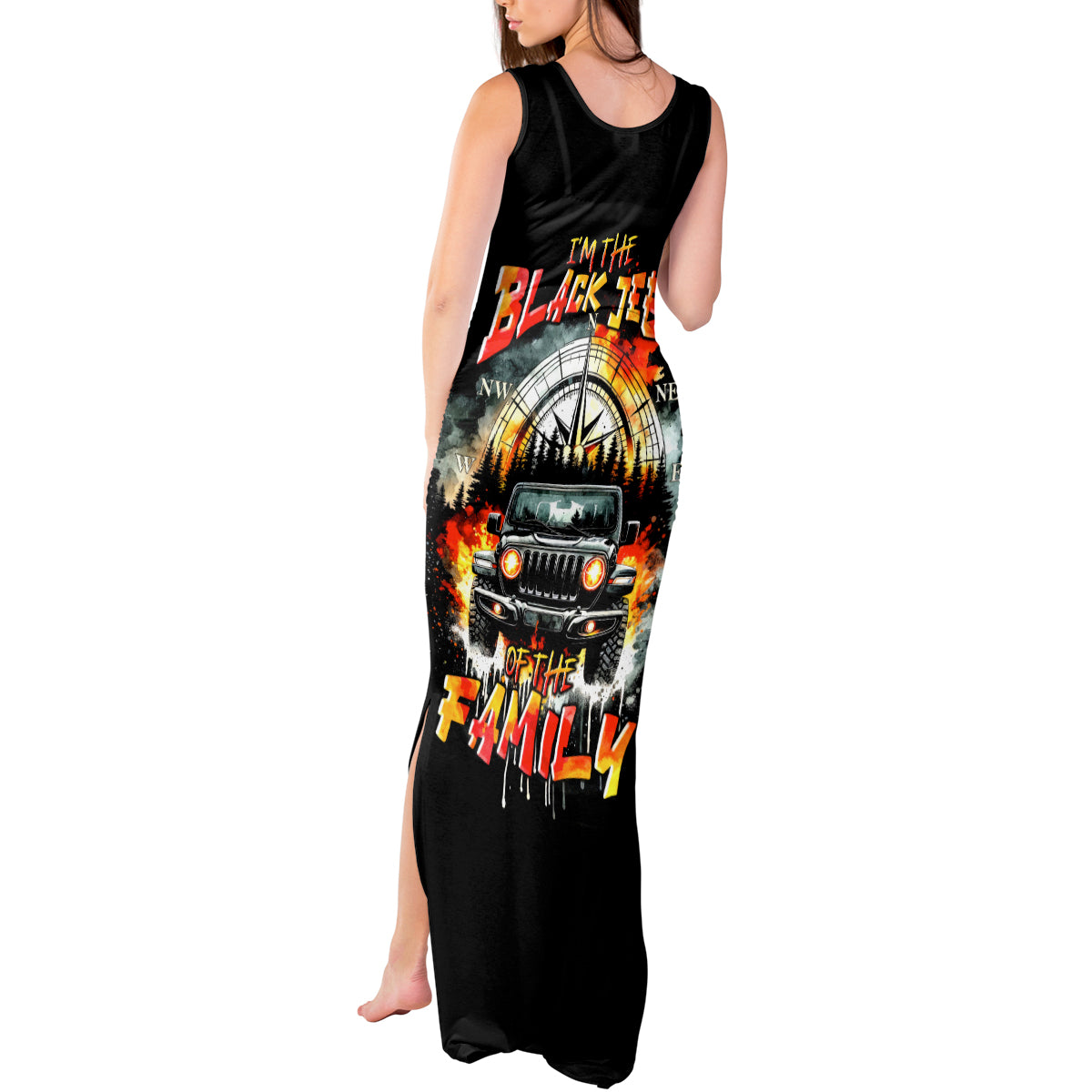 Black Jeep Tank Maxi Dress I'm The Black Jeep Of The Family