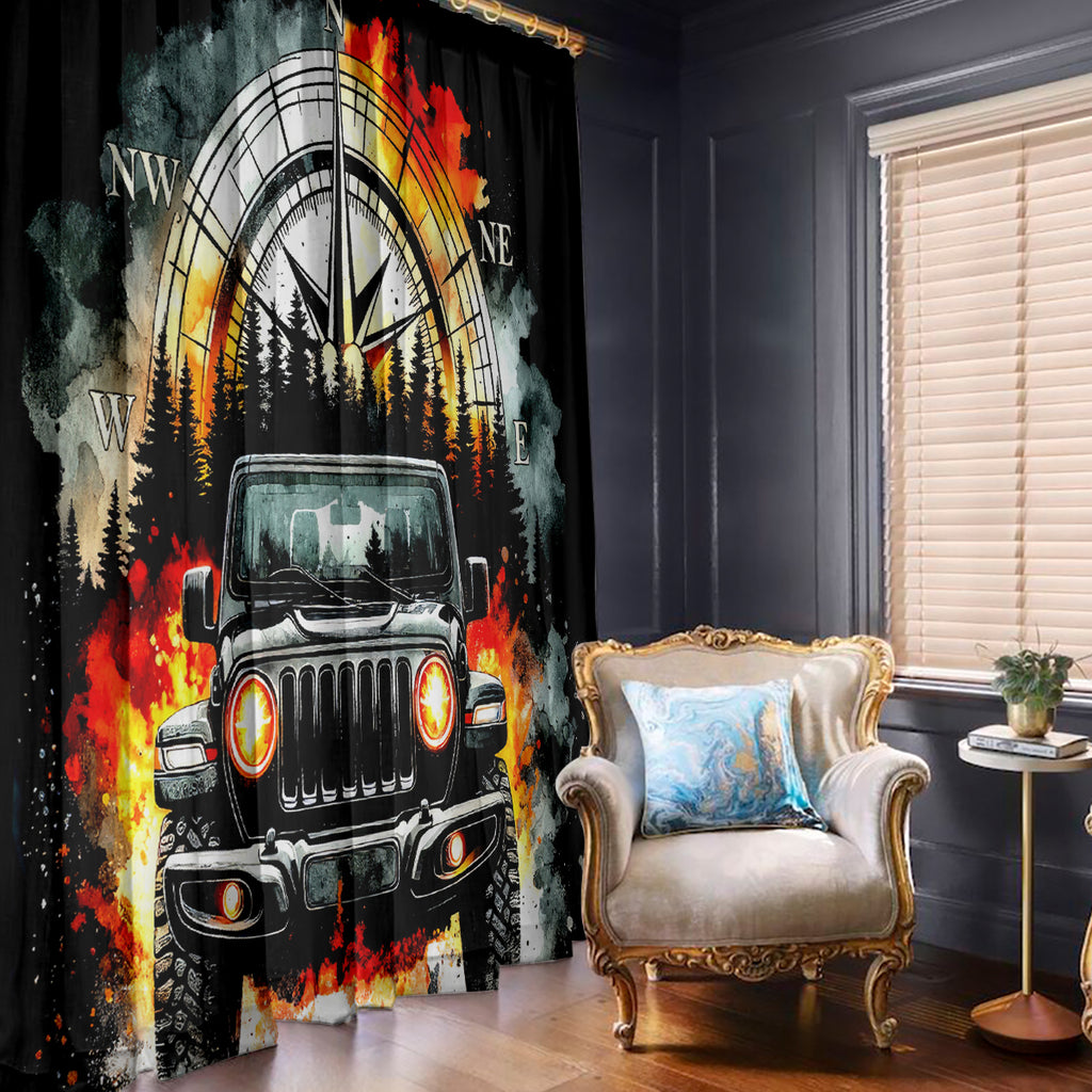 Black Jeep Window Curtain I'm The Black Jeep Of The Family