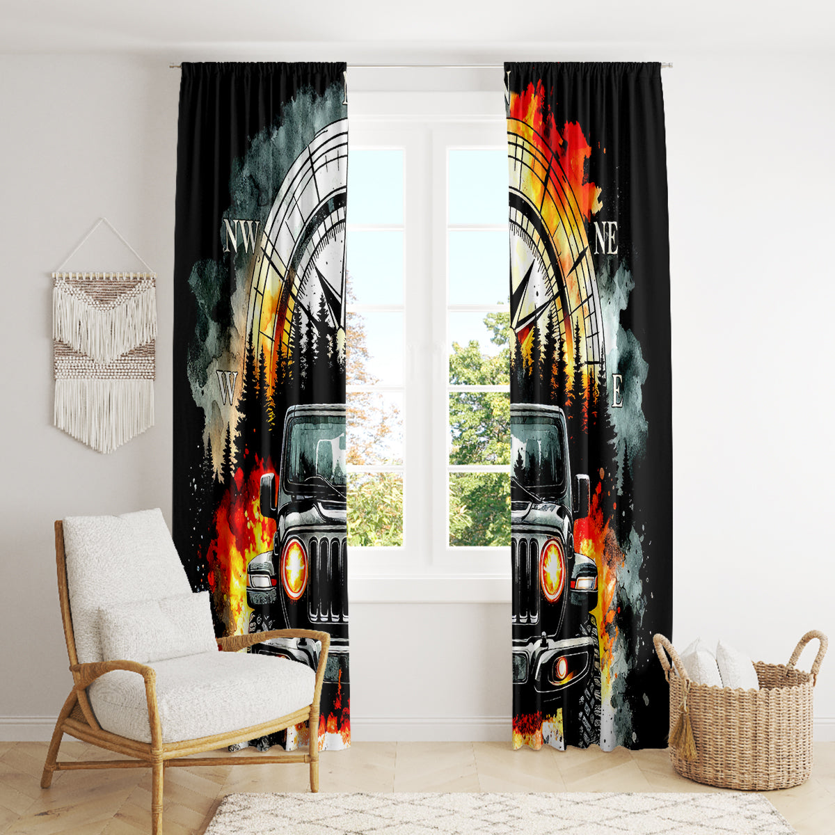 Black Jeep Window Curtain I'm The Black Jeep Of The Family