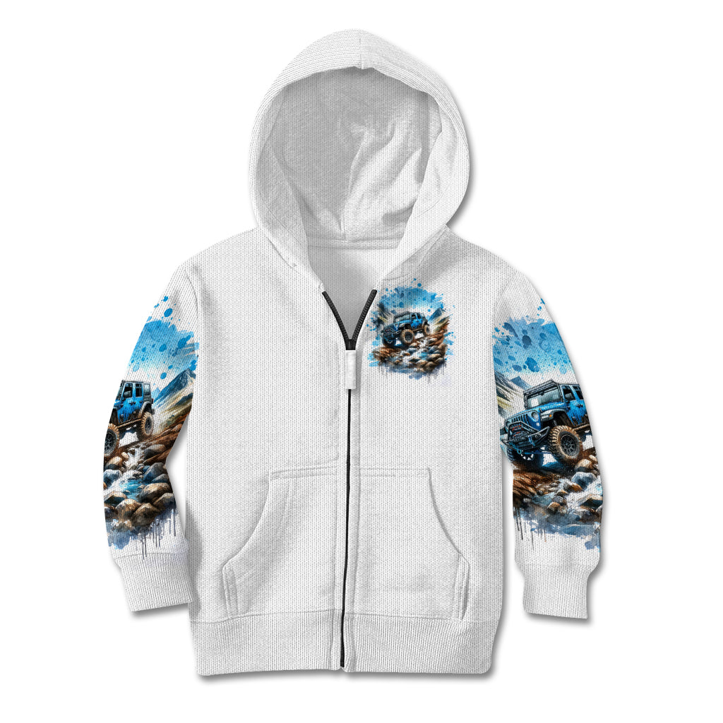 Mountain Jeep Kid Hoodie Because I'm Too Lazy To Ride A Mountain Bike