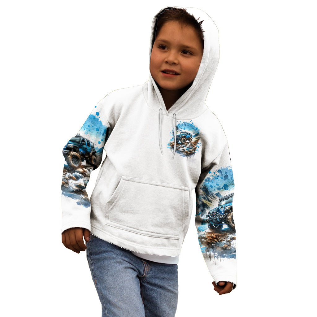 Mountain Jeep Kid Hoodie Because I'm Too Lazy To Ride A Mountain Bike