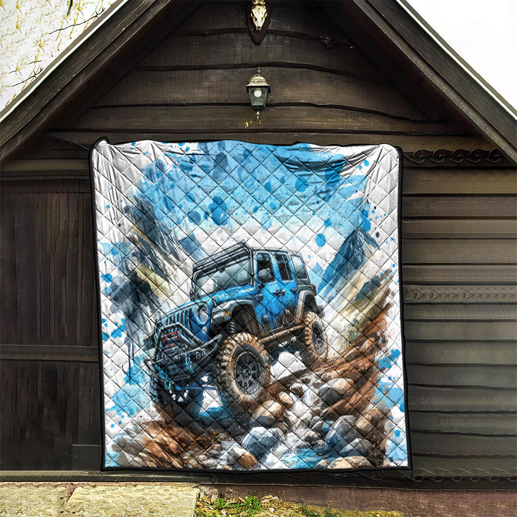 Mountain Jeep Quilt Because I'm Too Lazy To Ride A Mountain Bike