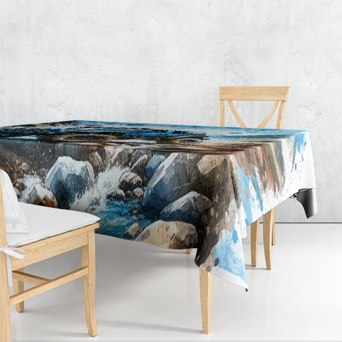 Mountain Jeep Tablecloth Because I'm Too Lazy To Ride A Mountain Bike