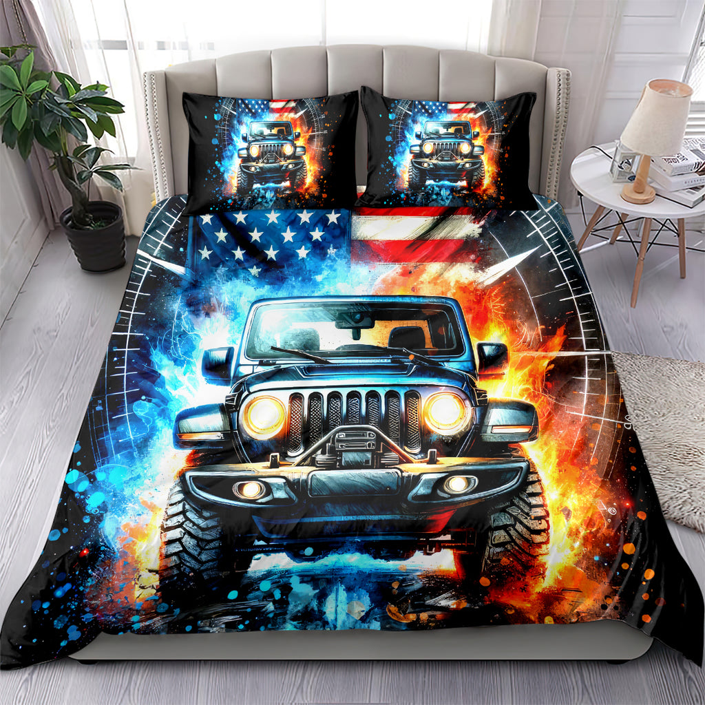Fire Jeep Bedding Set American Jeep Life