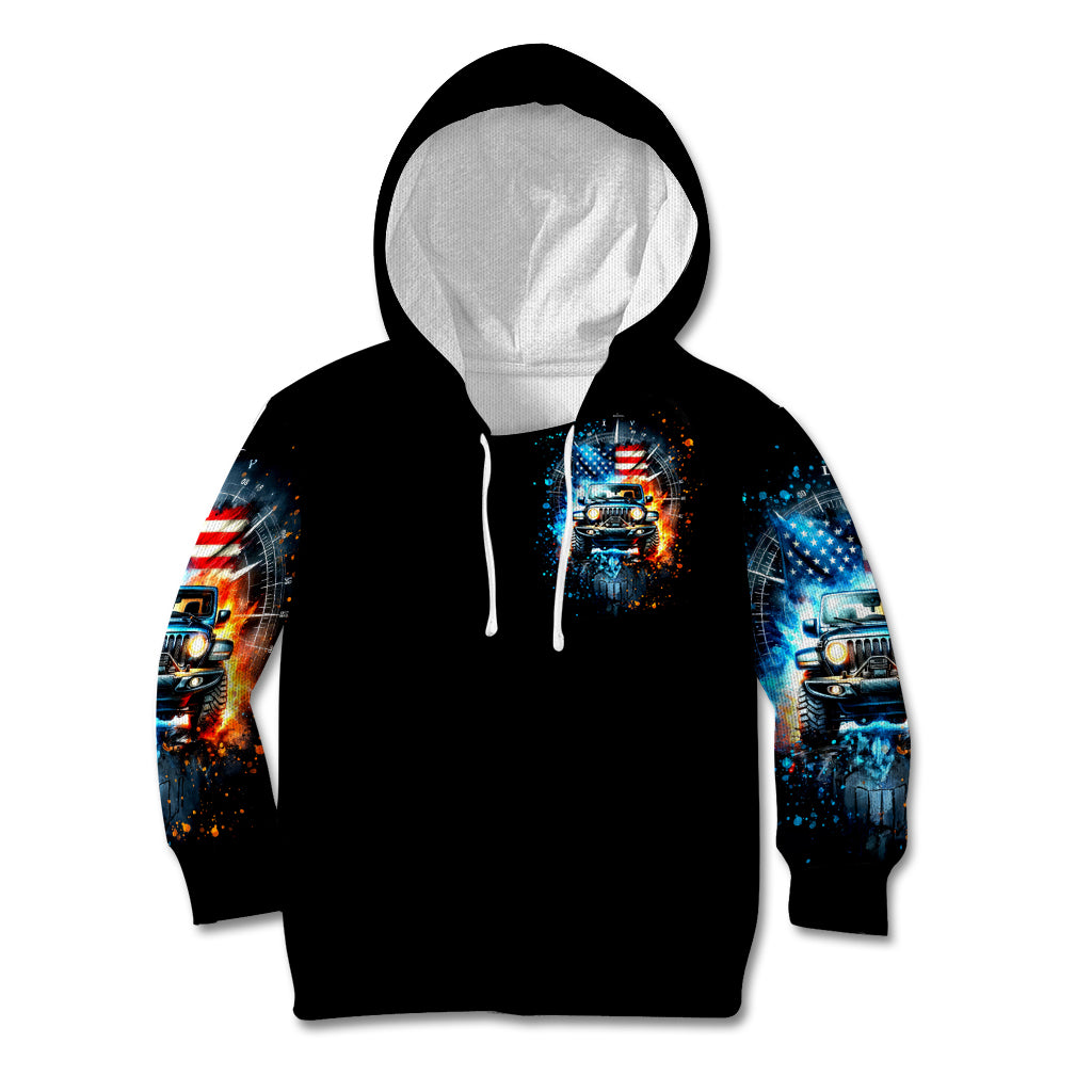 Fire Jeep Kid Hoodie American Jeep Life