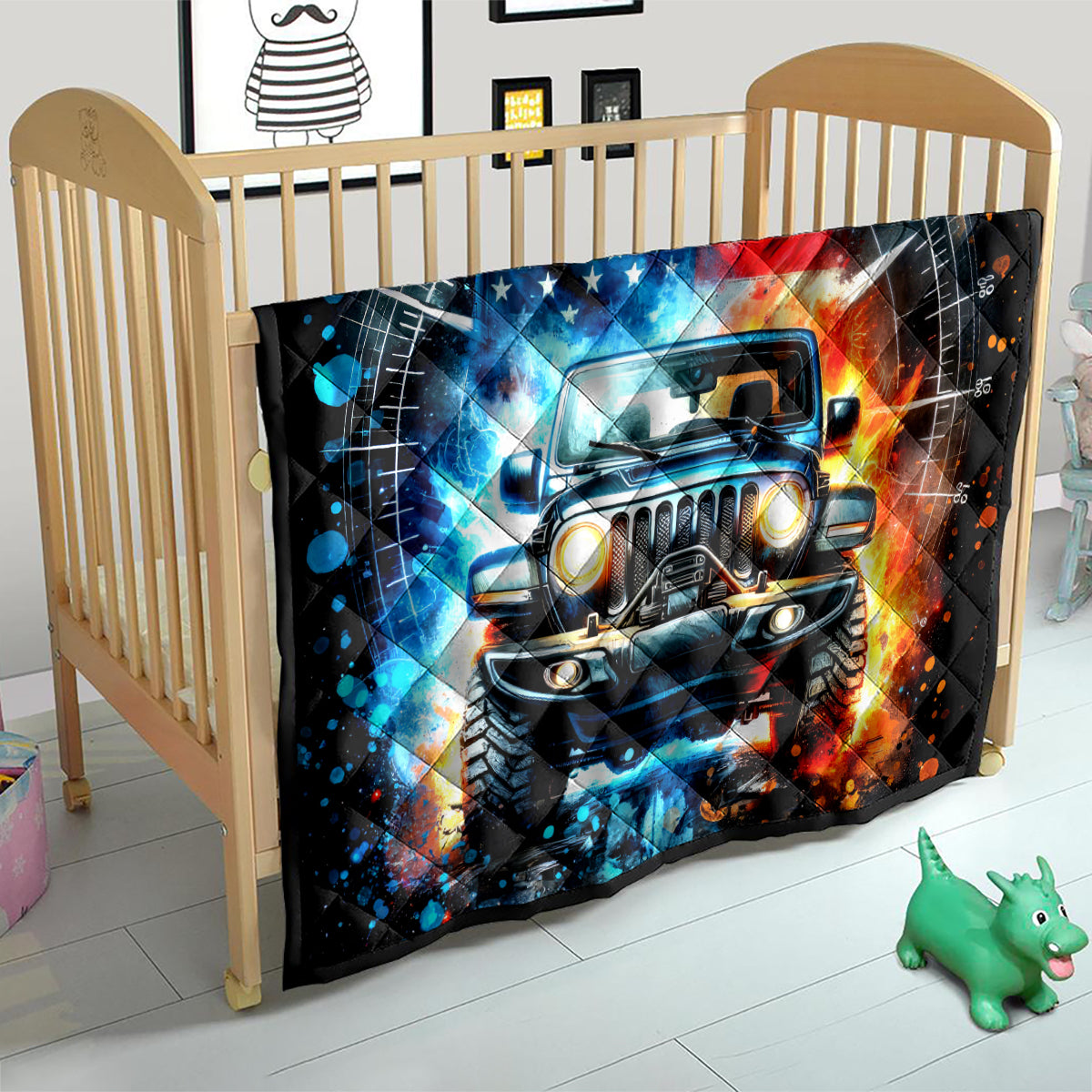 Fire Jeep Quilt American Jeep Life