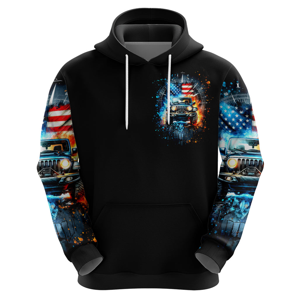 Fire Jeep Zip Hoodie American Jeep Life