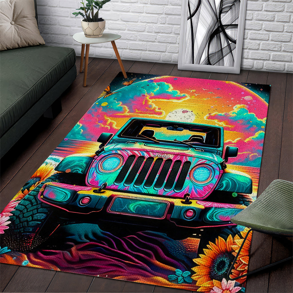 Beach Jeep Area Rug The Best Grandmas Drive Jeeps
