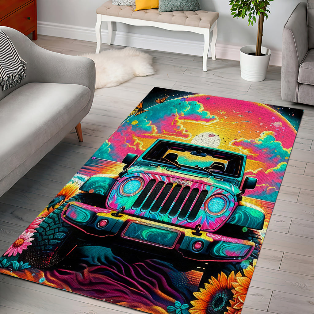 Beach Jeep Area Rug The Best Grandmas Drive Jeeps