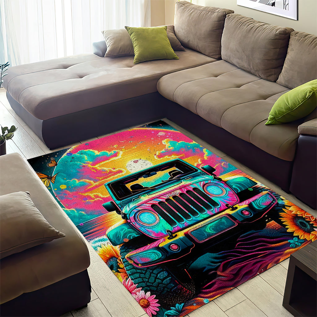 Beach Jeep Area Rug The Best Grandmas Drive Jeeps