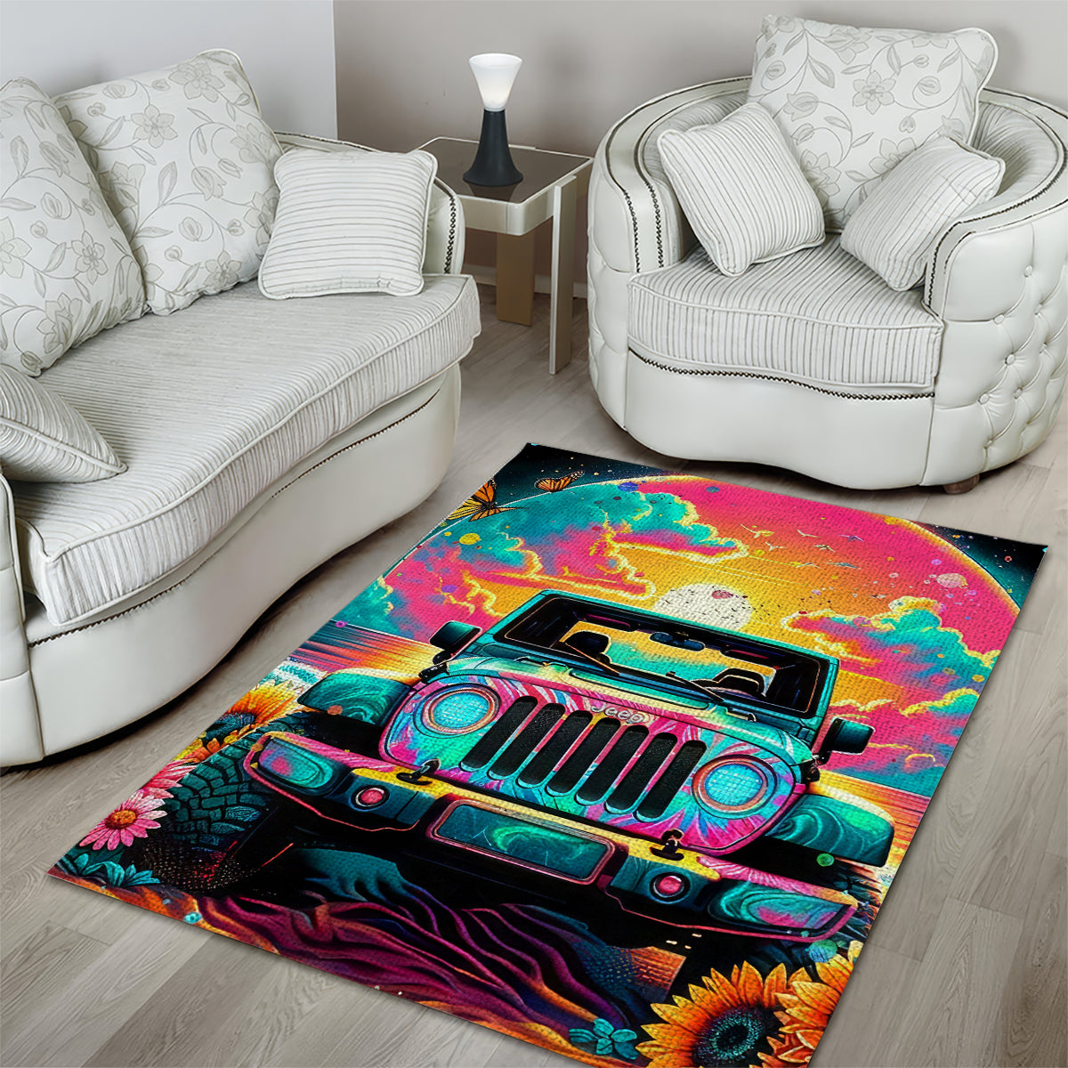 Beach Jeep Area Rug The Best Grandmas Drive Jeeps